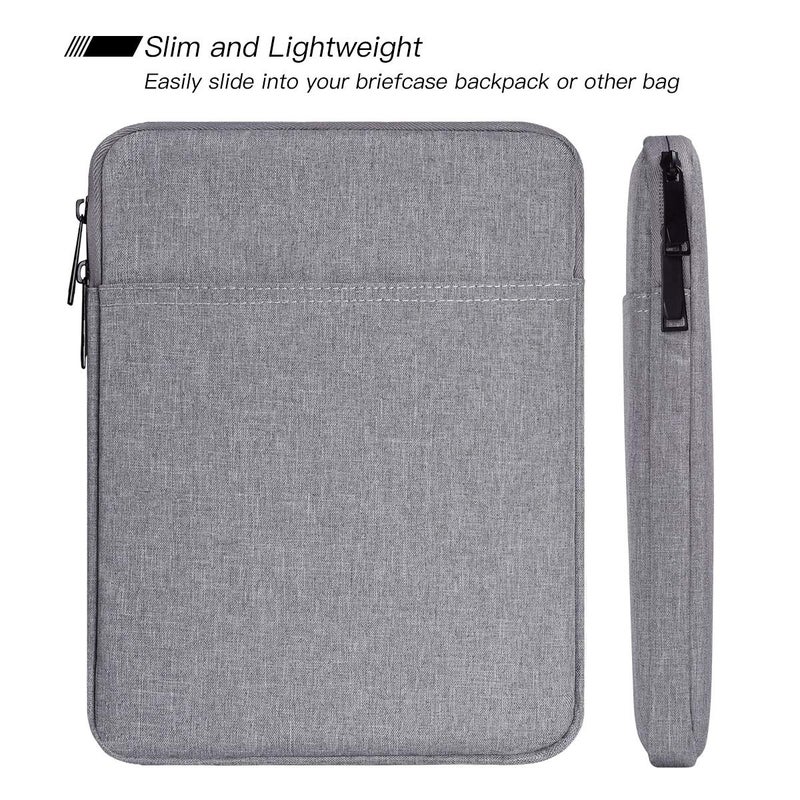 iKammo Tablet Sleeve Case for 11" Samsung Galaxy Tab A9+/ Galaxy Tab S6 Lite (2024) 10.4", iPad 10th/ Air 5th 10.9, Pro 11 M4 2024,iPad 9/8/7 10.2 Bag, Light Grey - Image 2